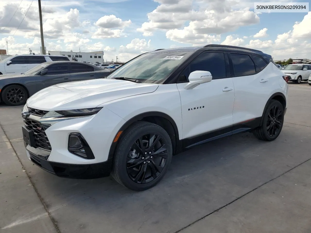 2022 Chevrolet Blazer Rs VIN: 3GNKBERS0NS209394 Lot: 69587344