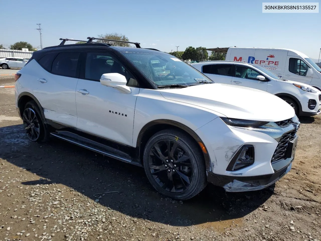 2022 Chevrolet Blazer Rs VIN: 3GNKBKRS8NS135527 Lot: 70082144