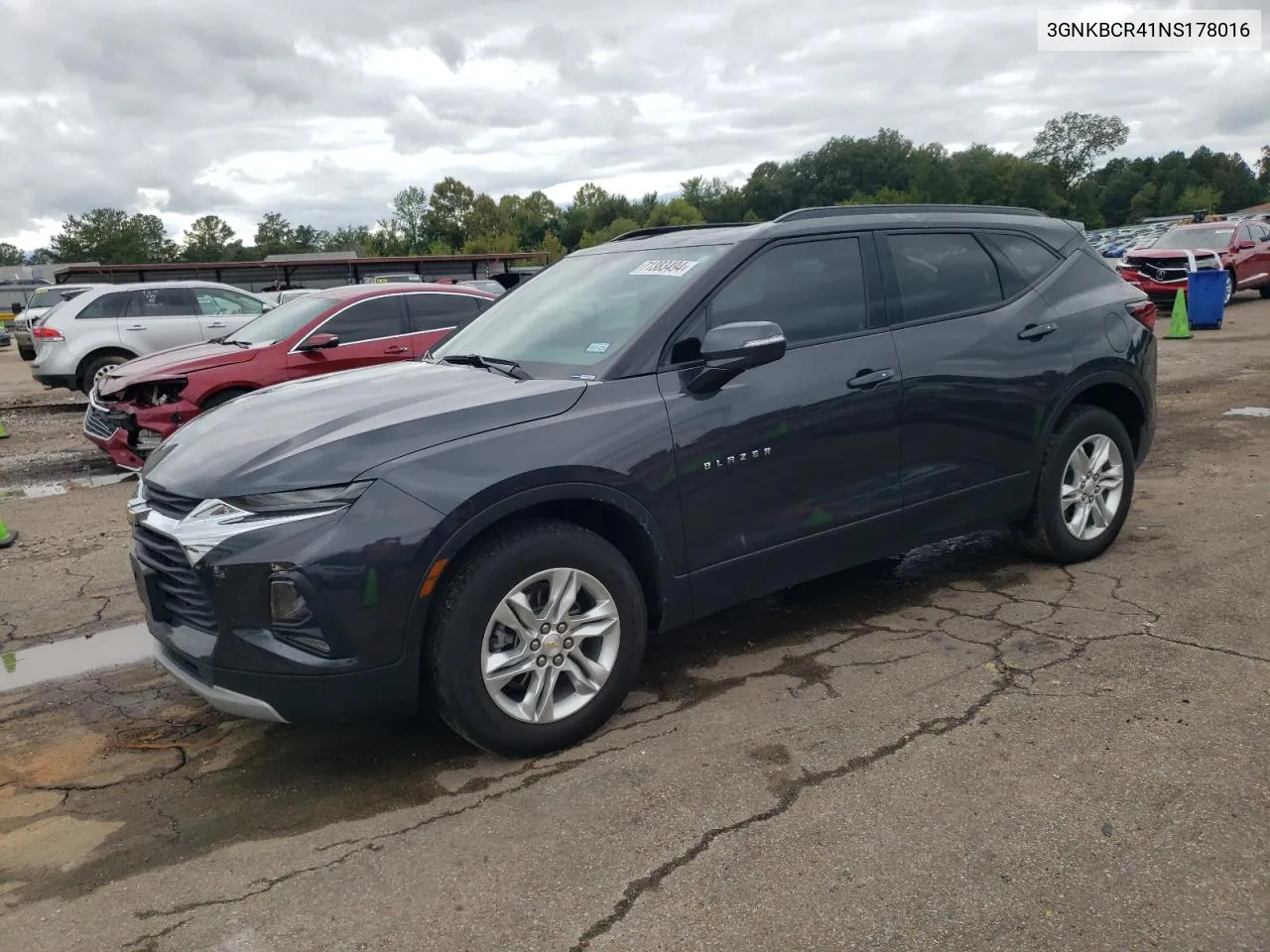 2022 Chevrolet Blazer 2Lt VIN: 3GNKBCR41NS178016 Lot: 71383494