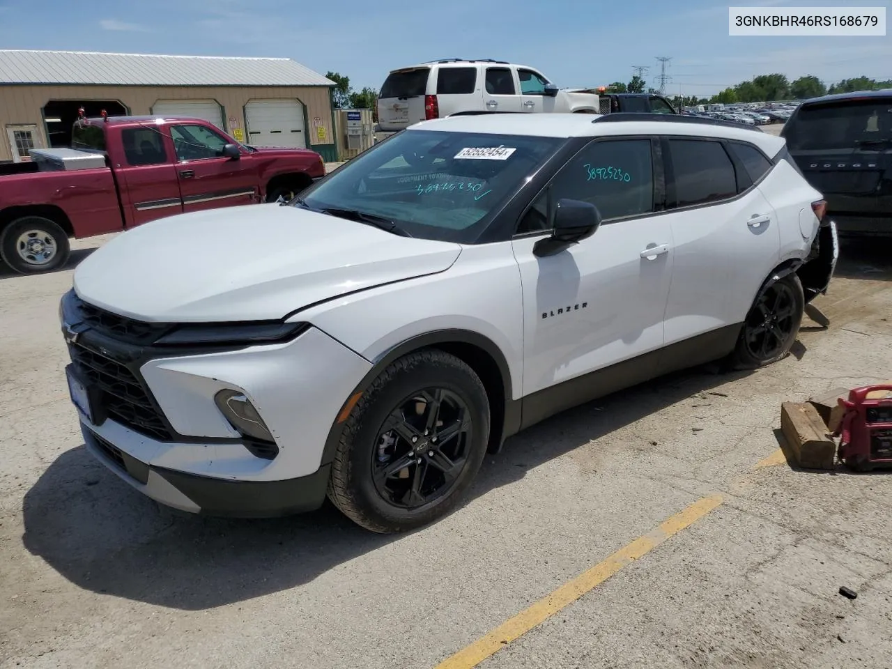 2024 Chevrolet Blazer 2Lt VIN: 3GNKBHR46RS168679 Lot: 52552454