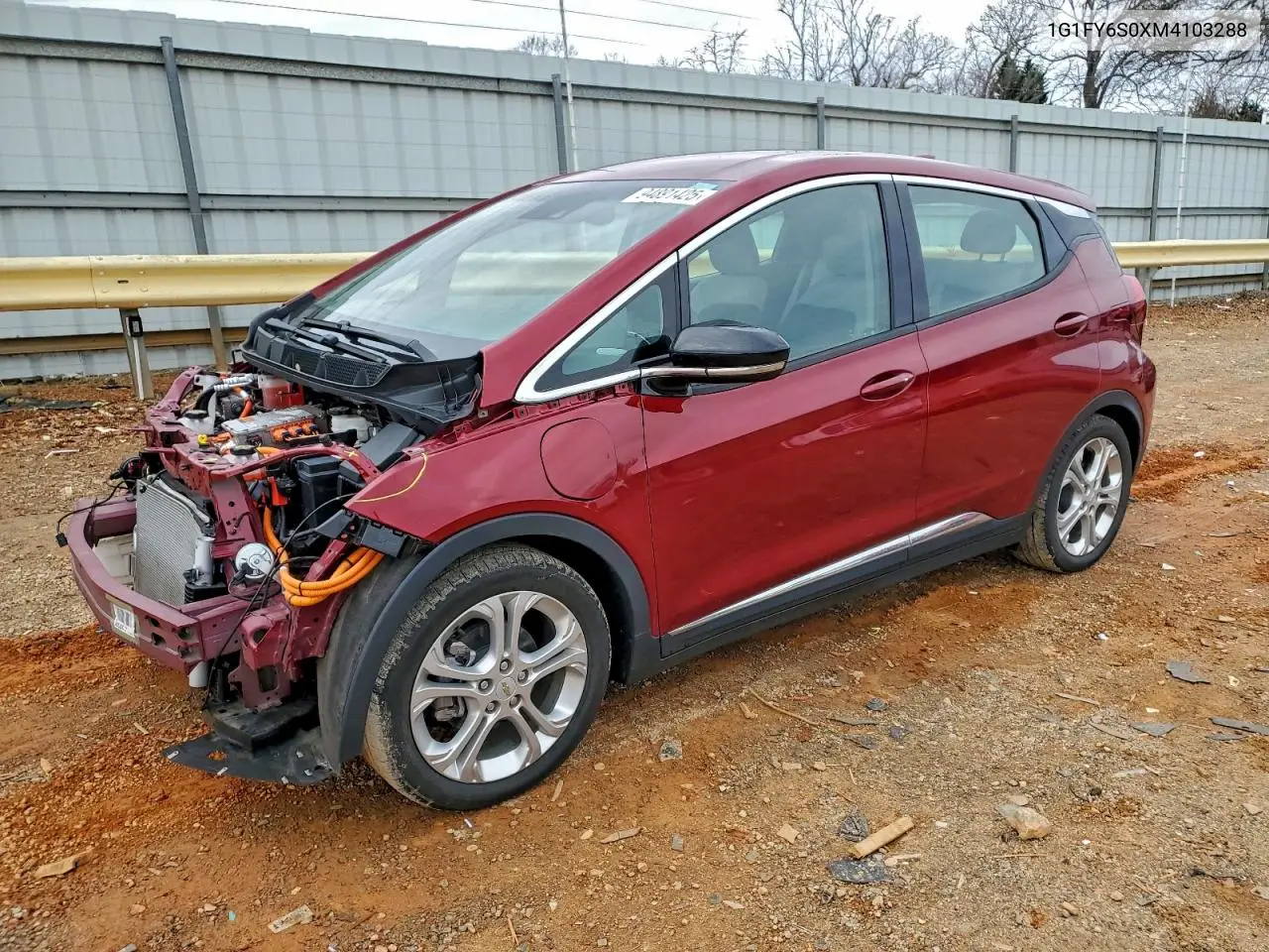 1G1FY6S0XM4103288 2021 Chevrolet Bolt Ev Lt