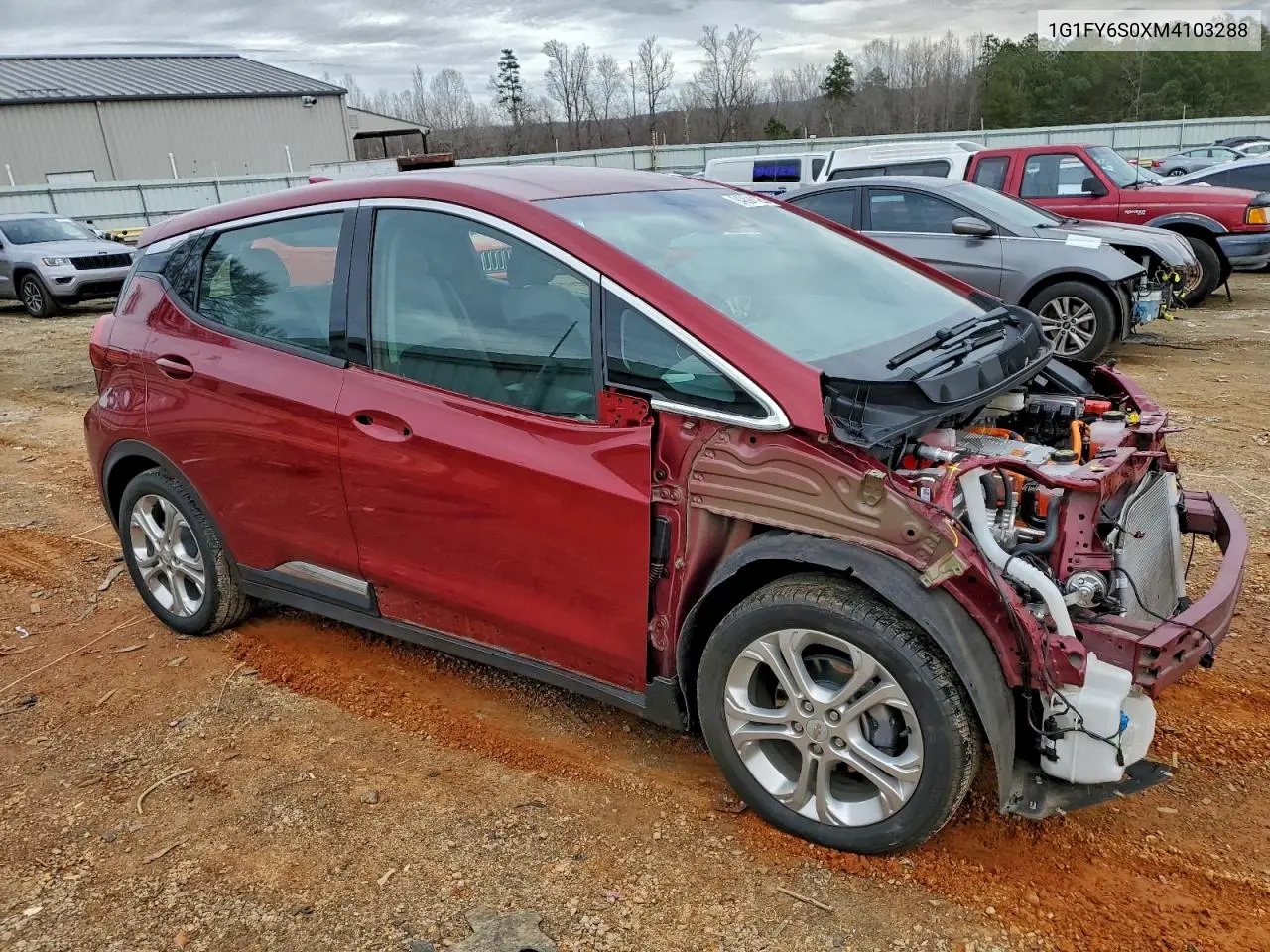 1G1FY6S0XM4103288 2021 Chevrolet Bolt Ev Lt