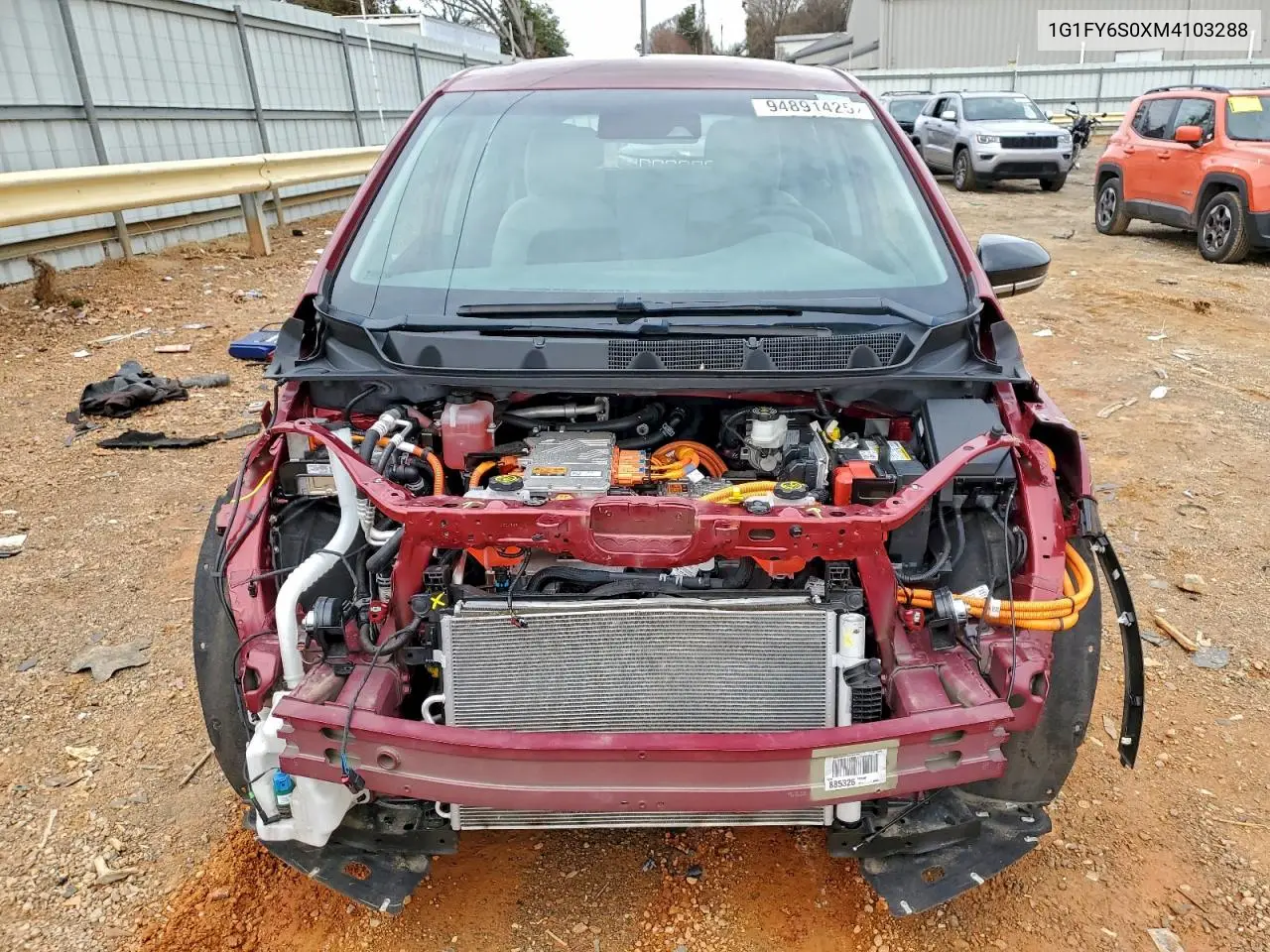 1G1FY6S0XM4103288 2021 Chevrolet Bolt Ev Lt