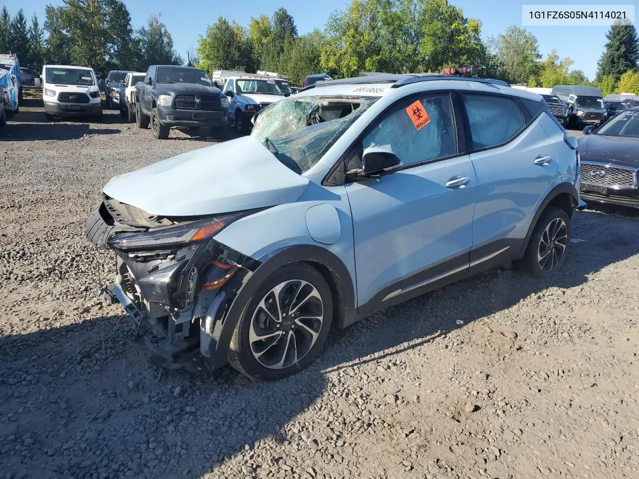 2022 Chevrolet Bolt Euv Premier VIN: 1G1FZ6S05N4114021 Lot: 69818685