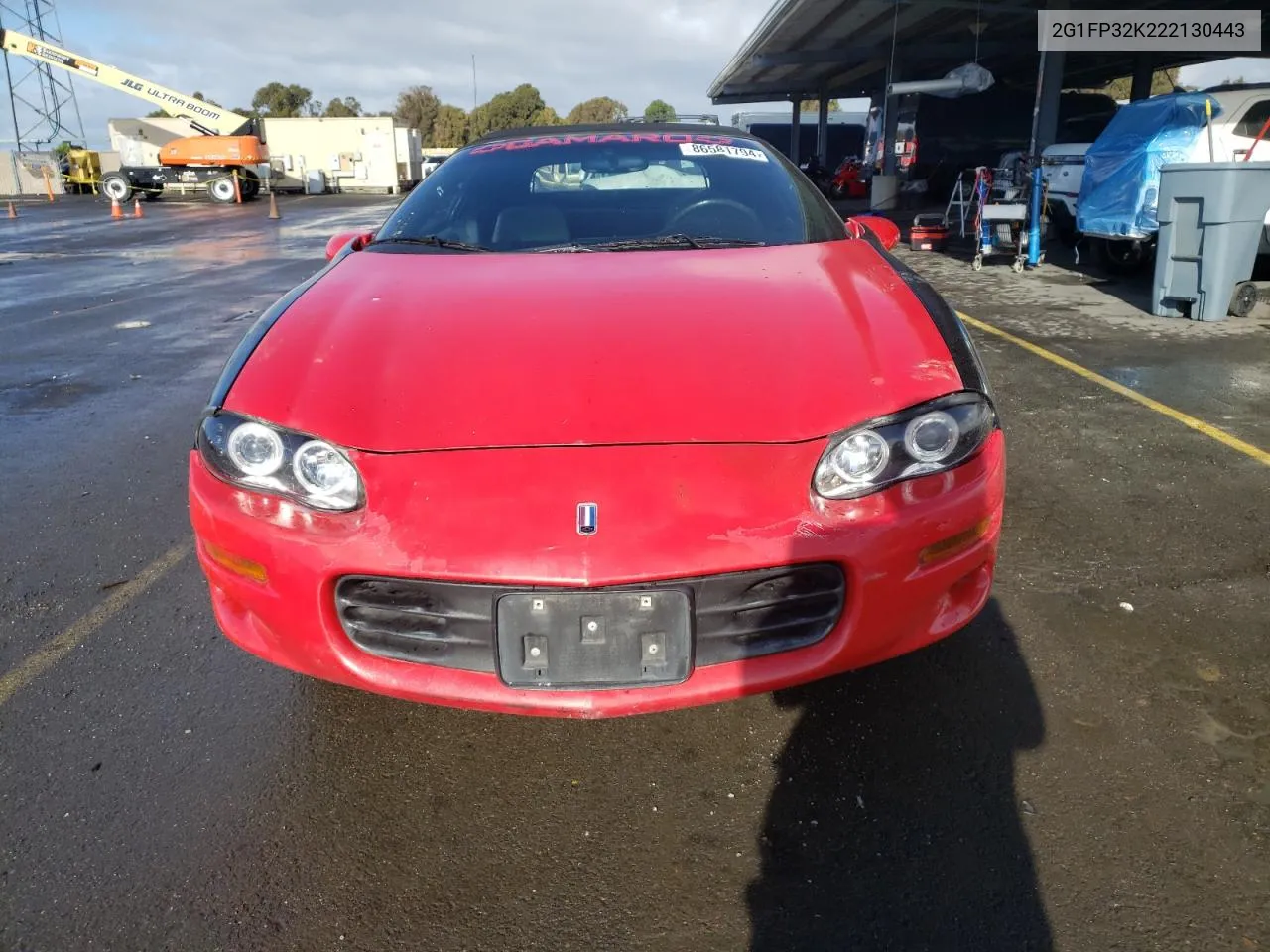 2002 Chevrolet Camaro VIN: 2G1FP32K222130443 Lot: 86581794