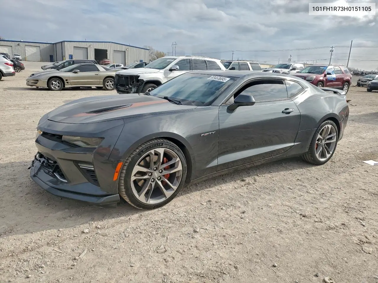 1G1FH1R73H0151105 2017 Chevrolet Camaro Ss