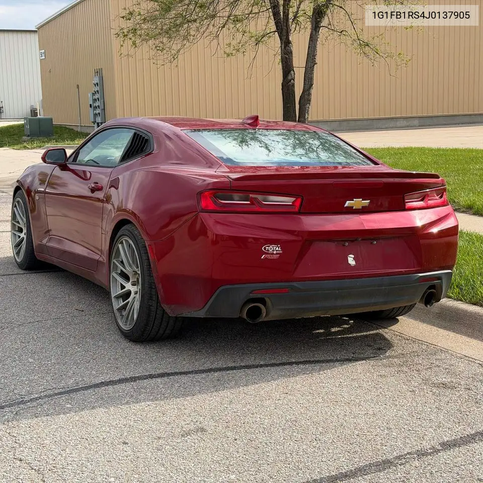 1G1FB1RS4J0137905 2018 Chevrolet Camaro Lt