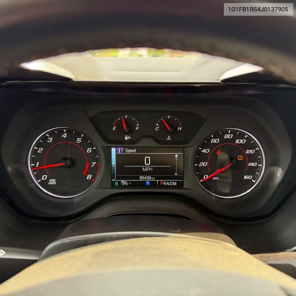 1G1FB1RS4J0137905 2018 Chevrolet Camaro Lt