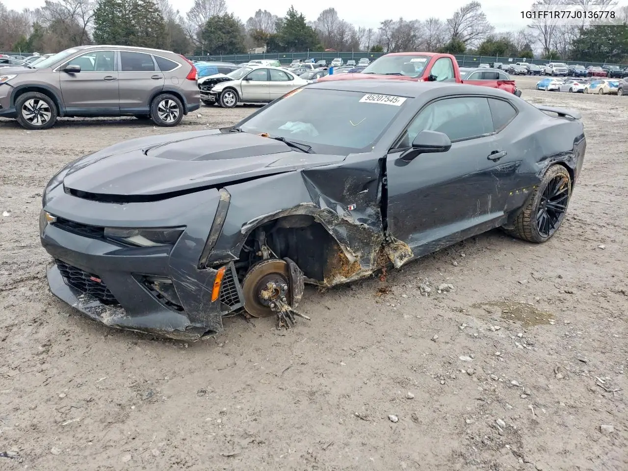 1G1FF1R77J0136778 2018 Chevrolet Camaro Ss