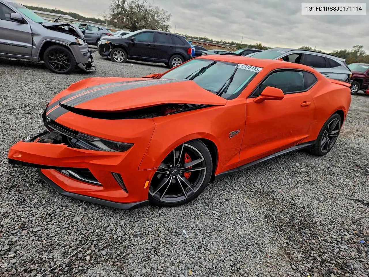 1G1FD1RS8J0171114 2018 Chevrolet Camaro Lt