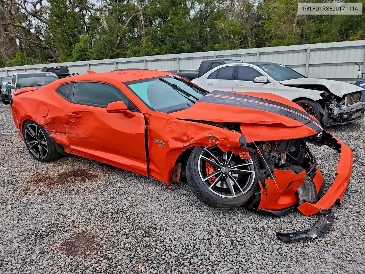1G1FD1RS8J0171114 2018 Chevrolet Camaro Lt