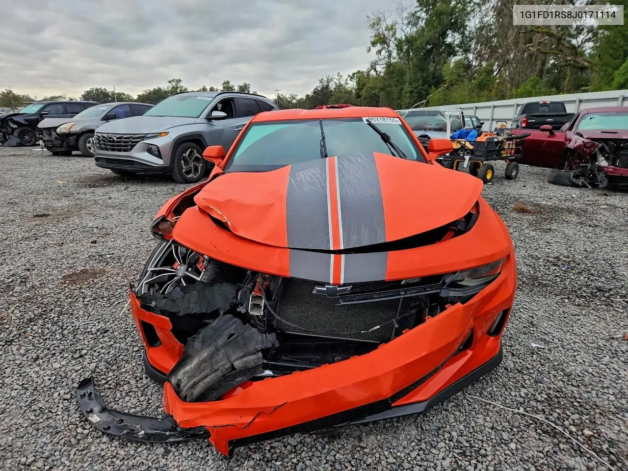 1G1FD1RS8J0171114 2018 Chevrolet Camaro Lt