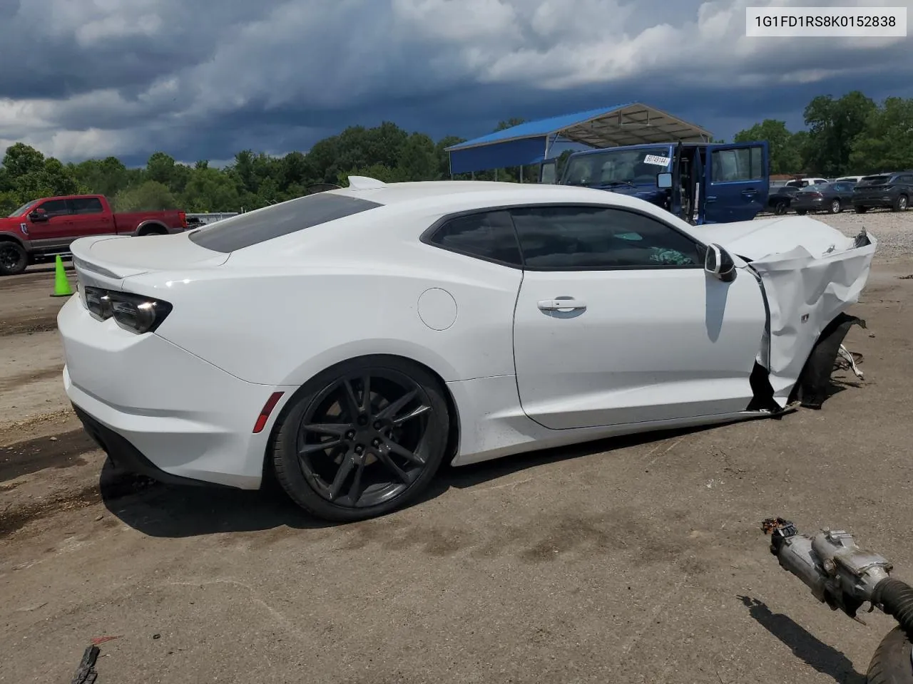 2019 Chevrolet Camaro Lt VIN: 1G1FD1RS8K0152838 Lot: 60711544