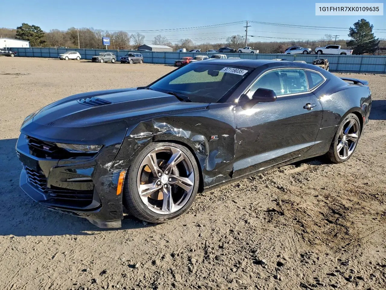 1G1FH1R7XK0109635 2019 Chevrolet Camaro Ss