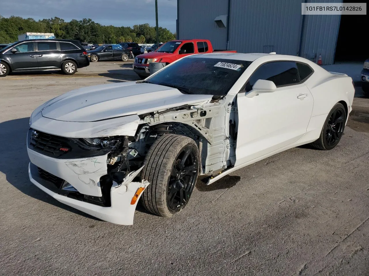 2020 Chevrolet Camaro Ls VIN: 1G1FB1RS7L0142826 Lot: 71824624