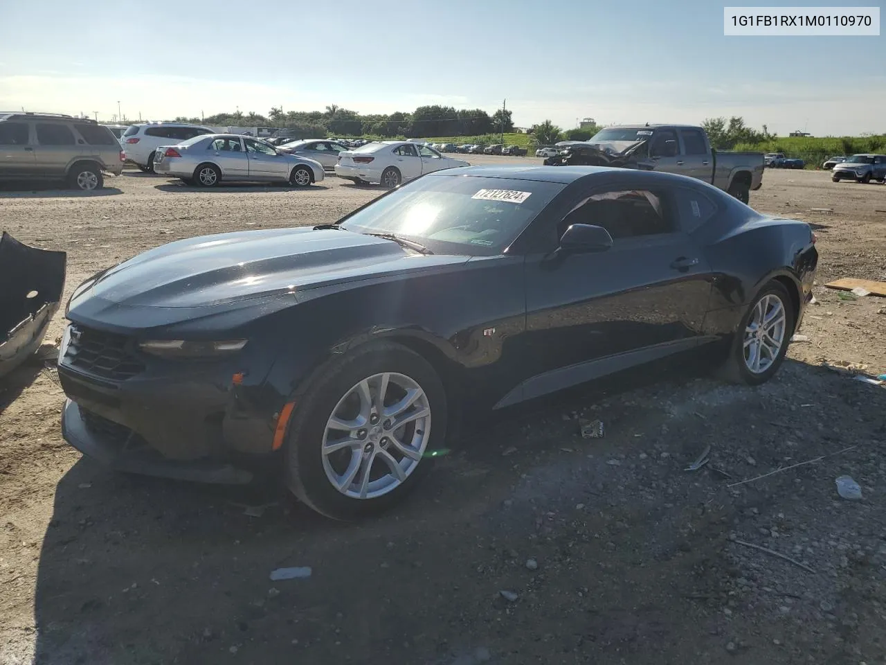 2021 Chevrolet Camaro Ls VIN: 1G1FB1RX1M0110970 Lot: 72127624