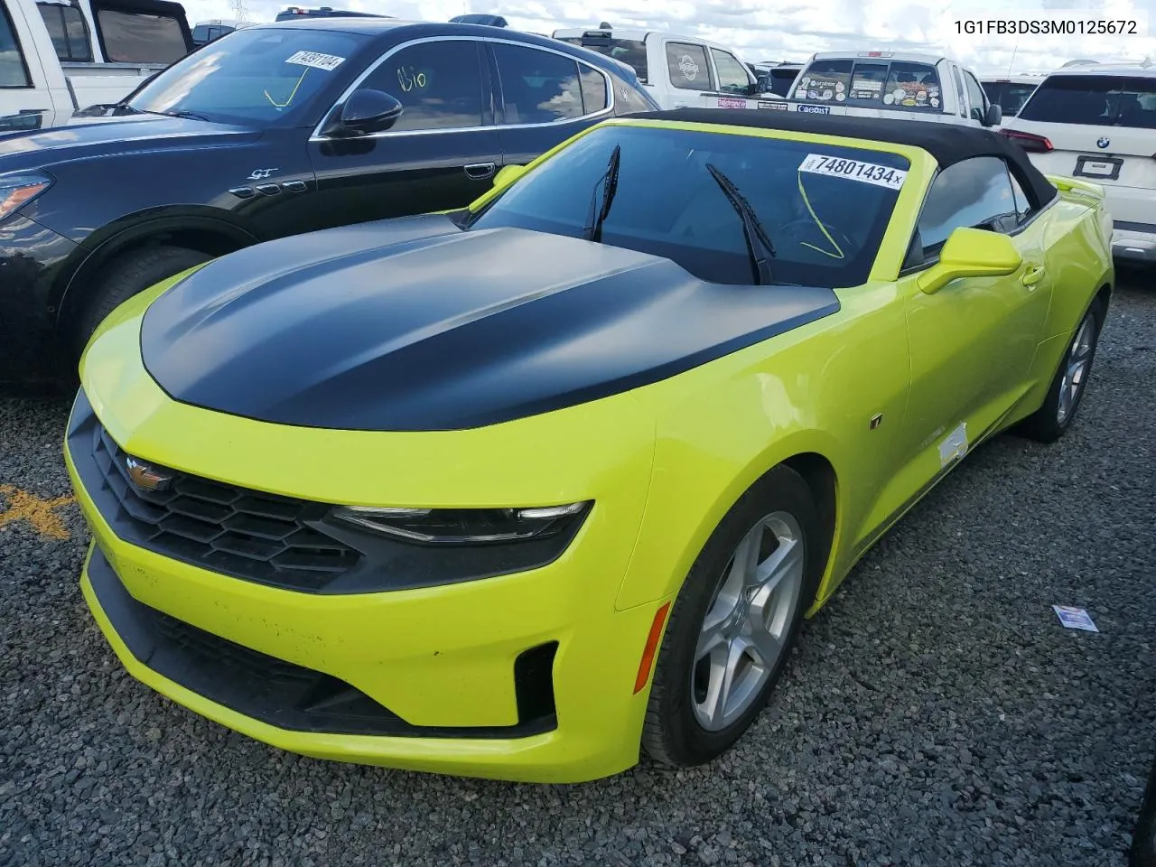 1G1FB3DS3M0125672 2021 Chevrolet Camaro Ls