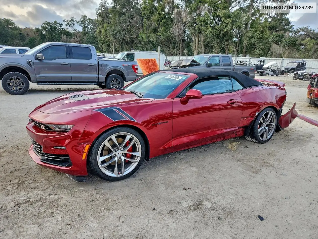 1G1FH3D71M0139239 2021 Chevrolet Camaro Ss
