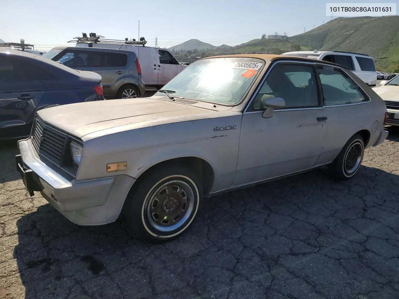 1986 Chevrolet Chevette Cs VIN: 1G1TB08C8GA101631 Lot: 75835925