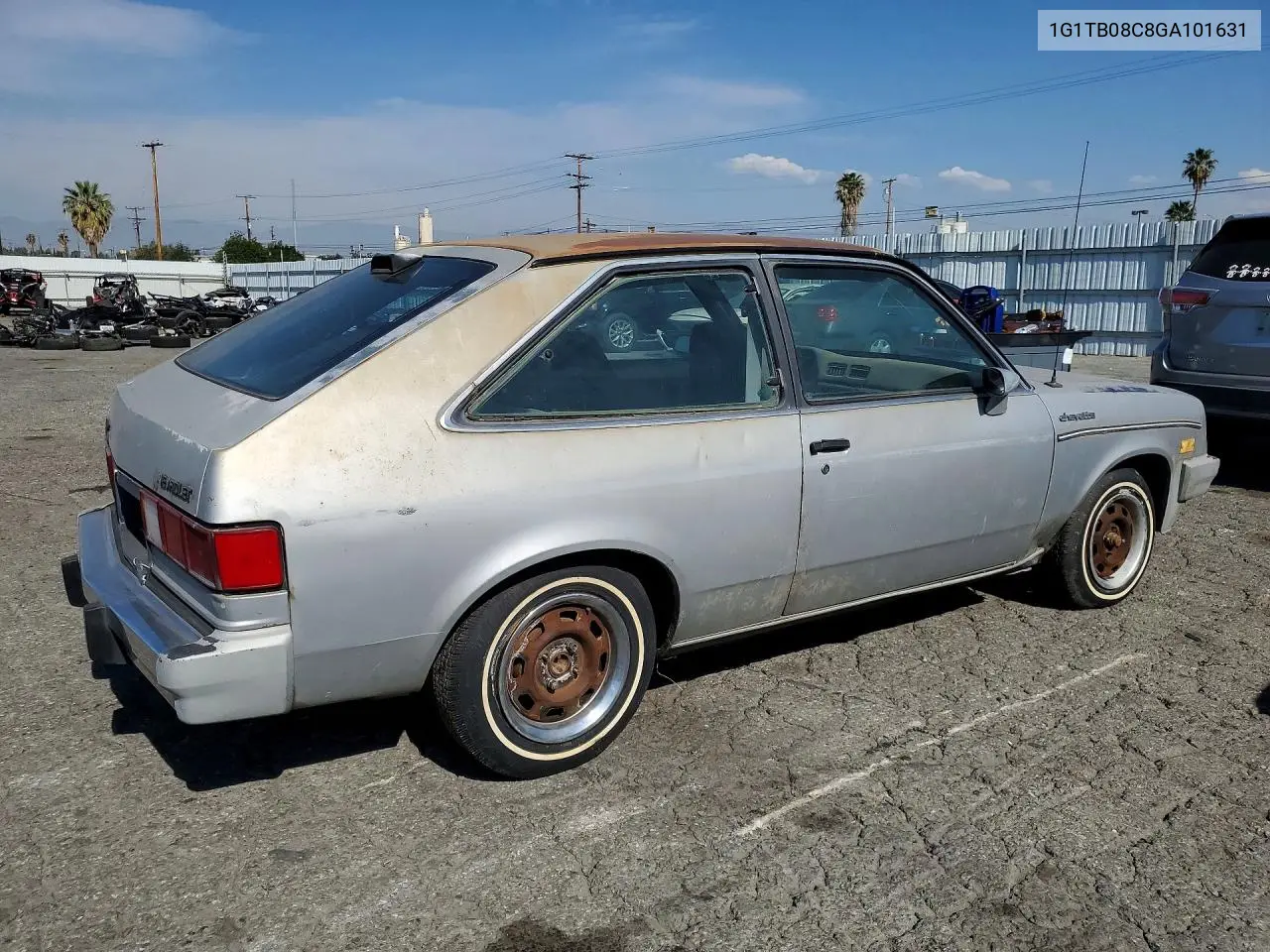 1986 Chevrolet Chevette Cs VIN: 1G1TB08C8GA101631 Lot: 75835925