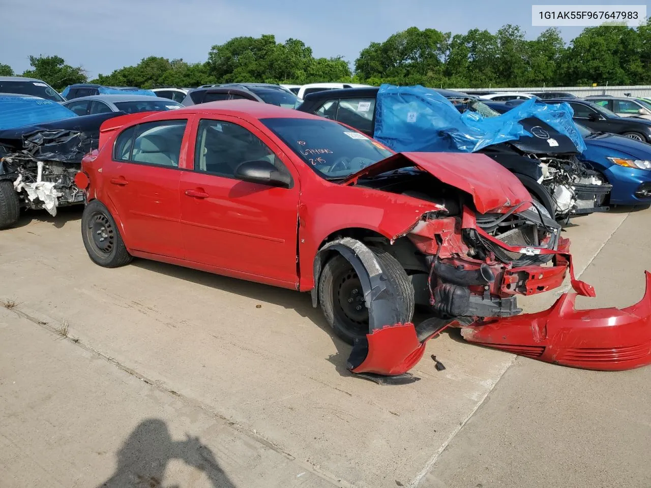 1G1AK55F967647983 2006 Chevrolet Cobalt Ls