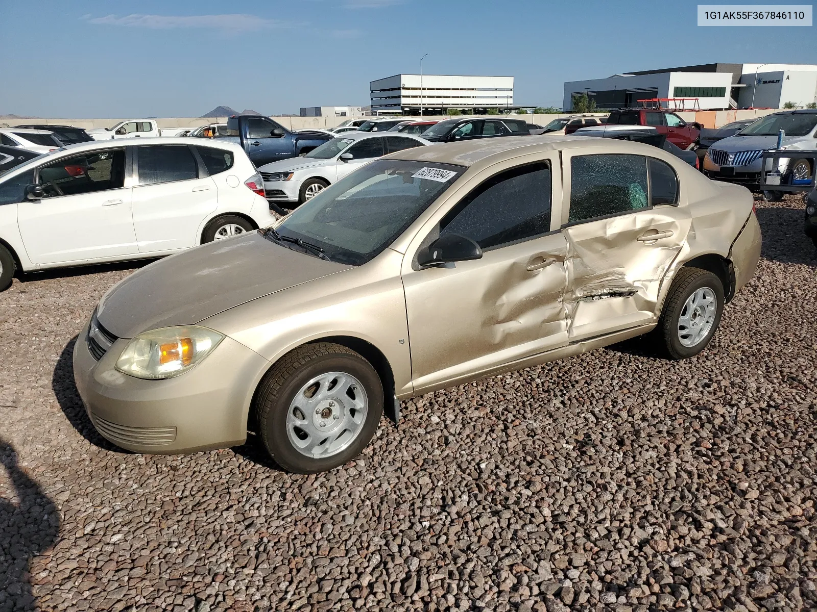 1G1AK55F367846110 2006 Chevrolet Cobalt Ls