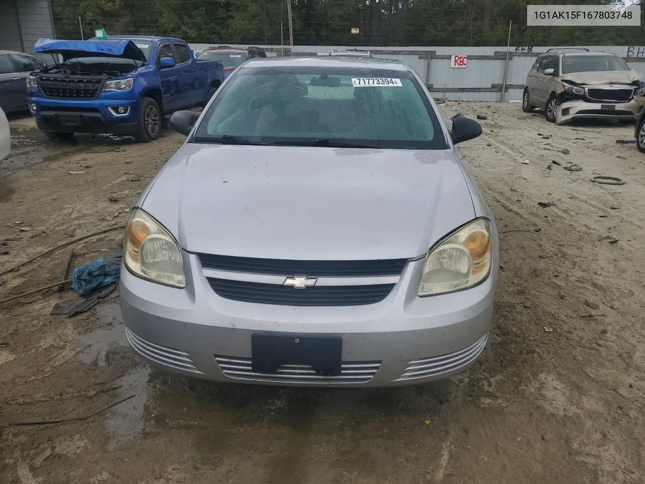 1G1AK15F167803748 2006 Chevrolet Cobalt Ls