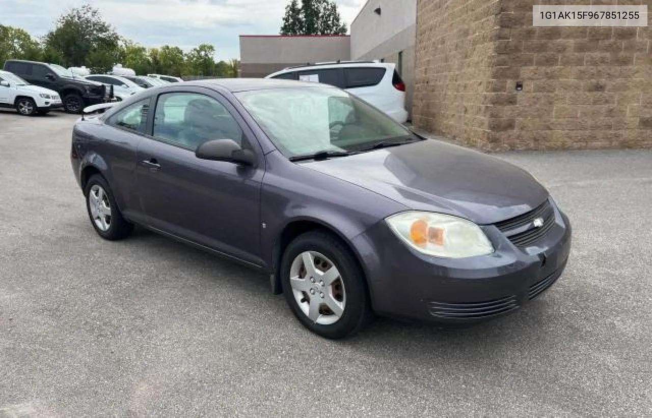 2006 Chevrolet Cobalt Ls VIN: 1G1AK15F967851255 Lot: 72405684