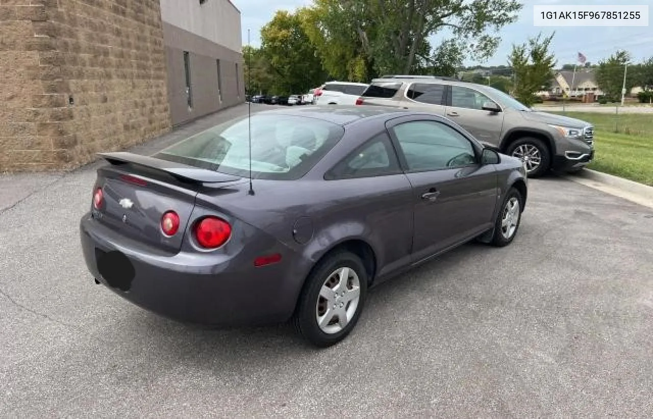 2006 Chevrolet Cobalt Ls VIN: 1G1AK15F967851255 Lot: 72405684