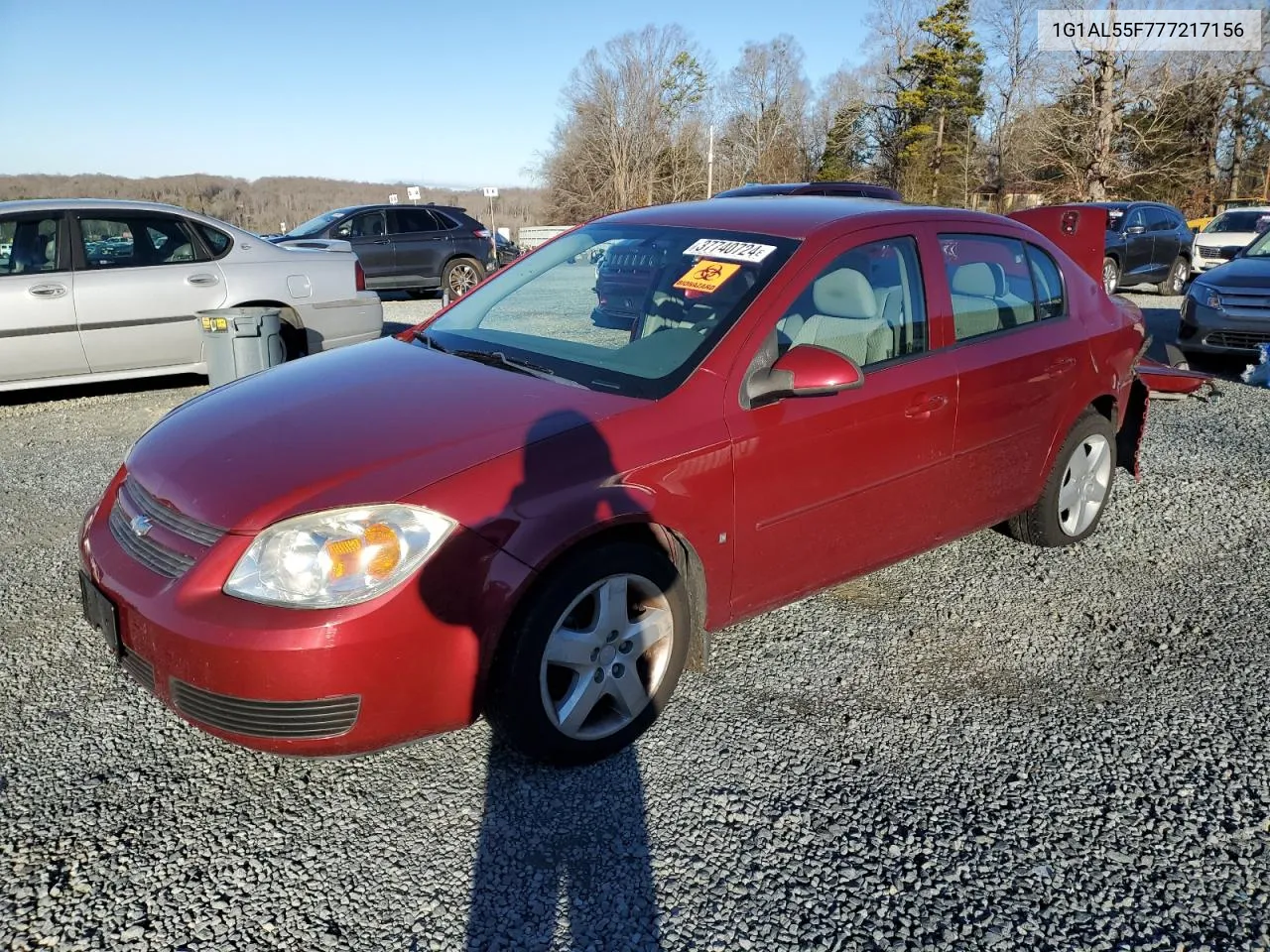 1G1AL55F777217156 2007 Chevrolet Cobalt Lt