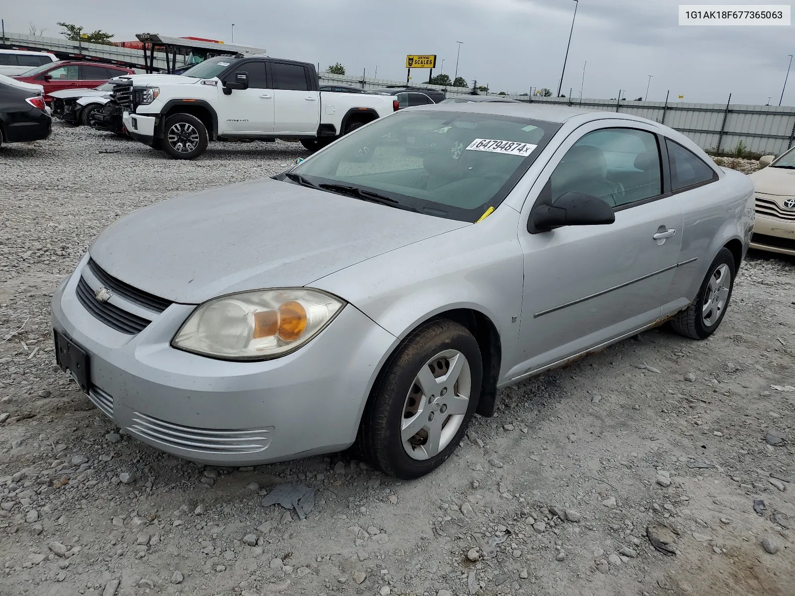 2007 Chevrolet Cobalt Ls VIN: 1G1AK18F677365063 Lot: 64794874