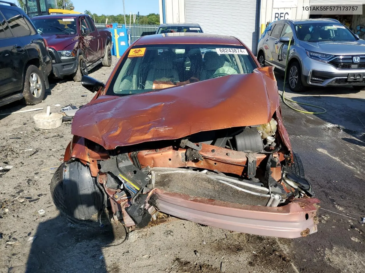 1G1AK55F577173757 2007 Chevrolet Cobalt Ls