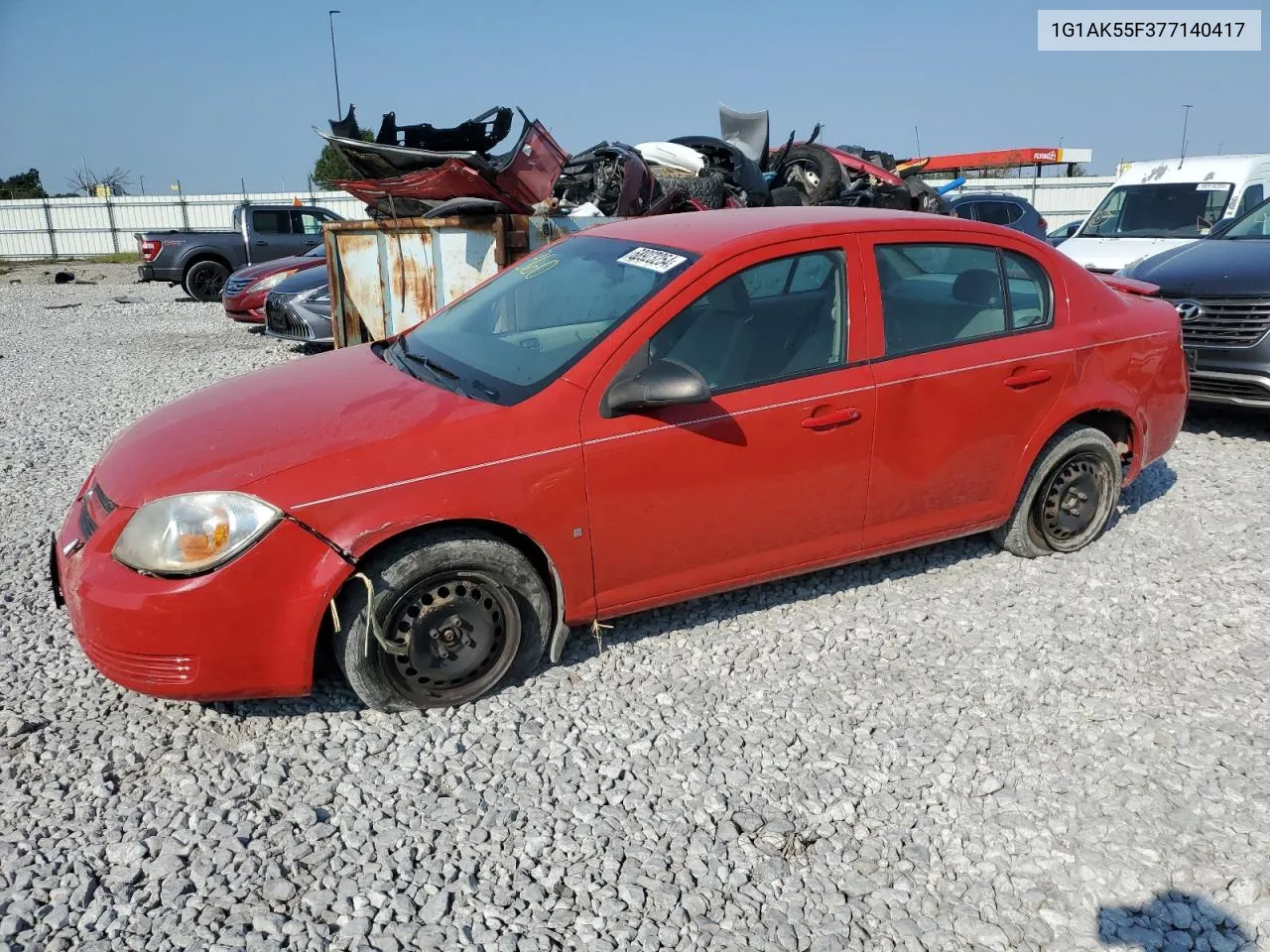 1G1AK55F377140417 2007 Chevrolet Cobalt Ls