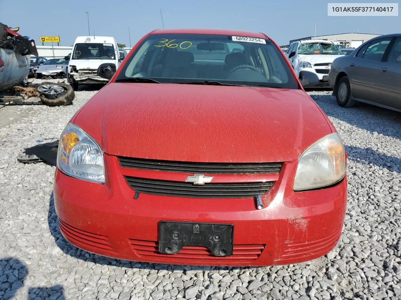 1G1AK55F377140417 2007 Chevrolet Cobalt Ls