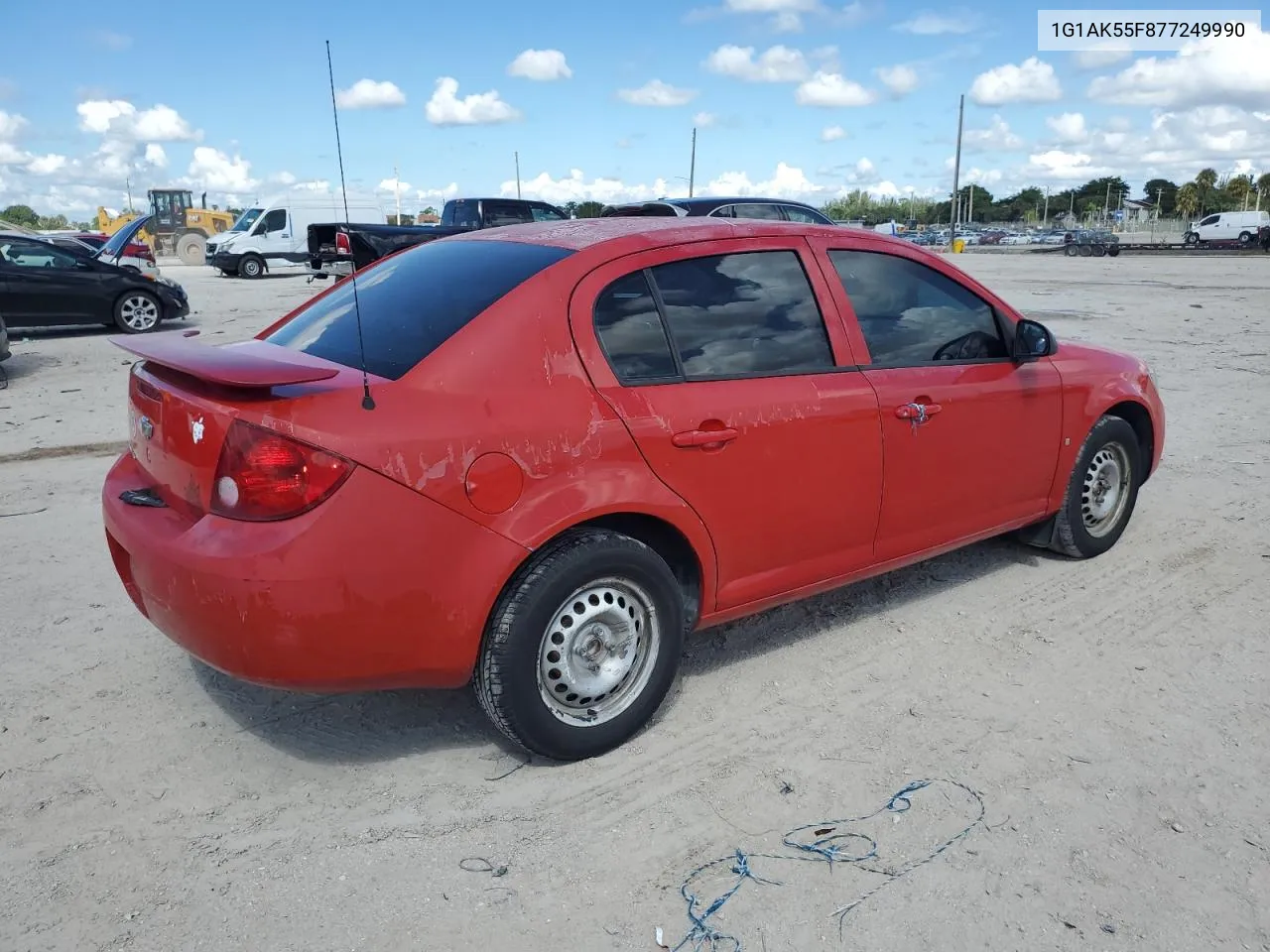 2007 Chevrolet Cobalt Ls VIN: 1G1AK55F877249990 Lot: 72609044