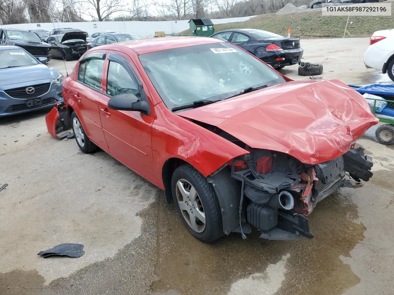 2008 Chevrolet Cobalt Ls VIN: 1G1AK58F987292196 Lot: 46714774