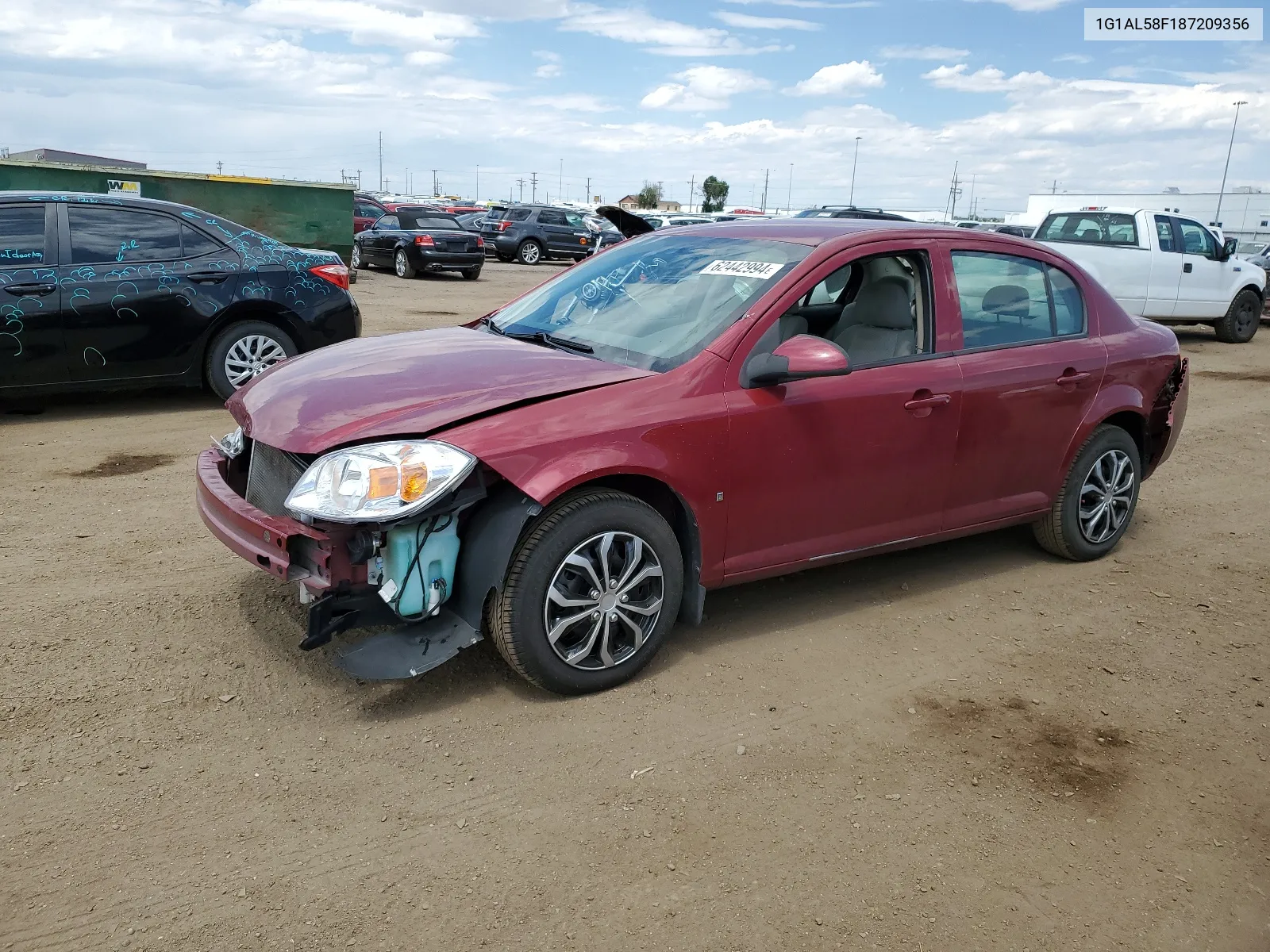 2008 Chevrolet Cobalt Lt VIN: 1G1AL58F187209356 Lot: 62442994