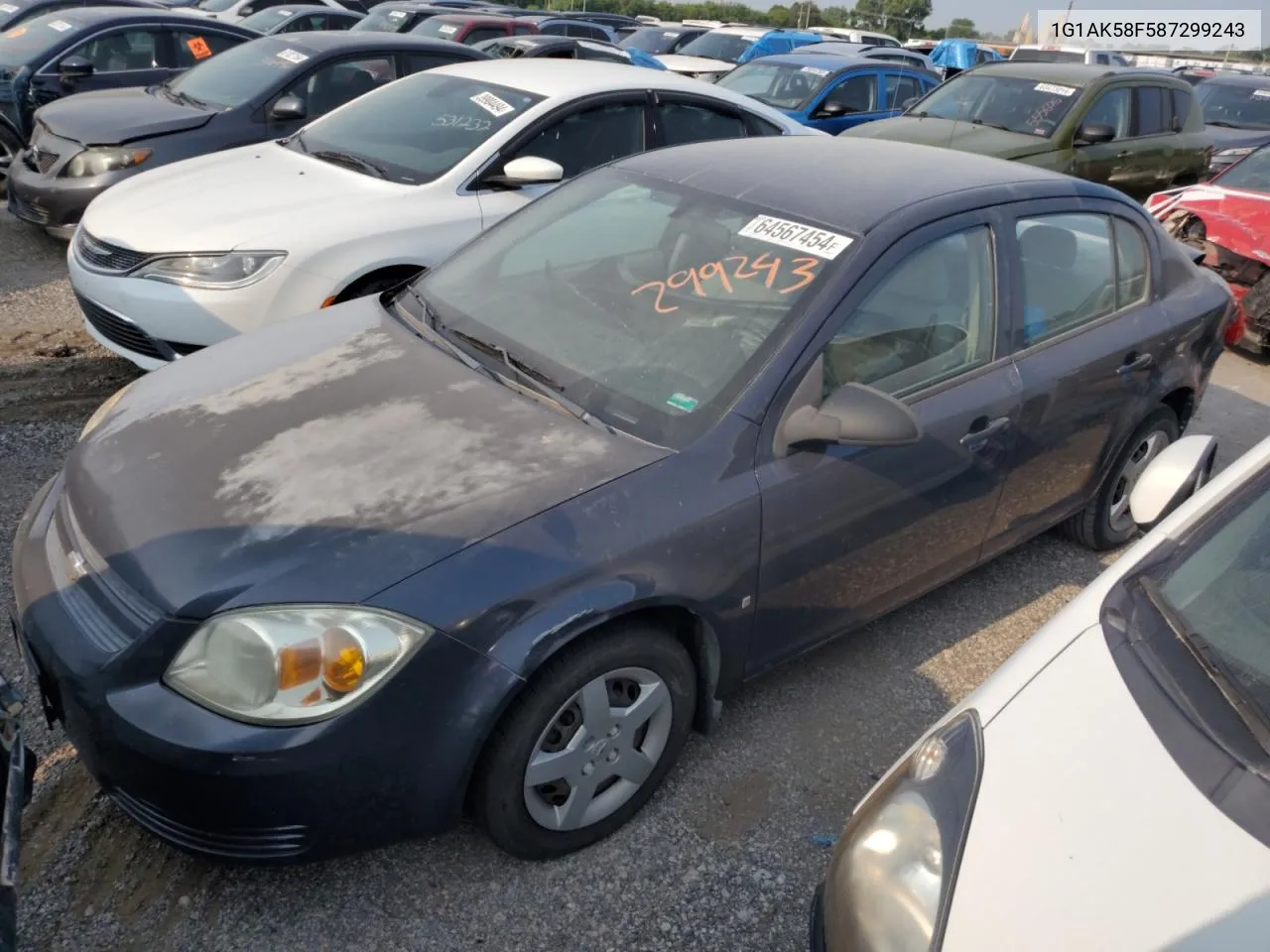 2008 Chevrolet Cobalt Ls VIN: 1G1AK58F587299243 Lot: 64567454