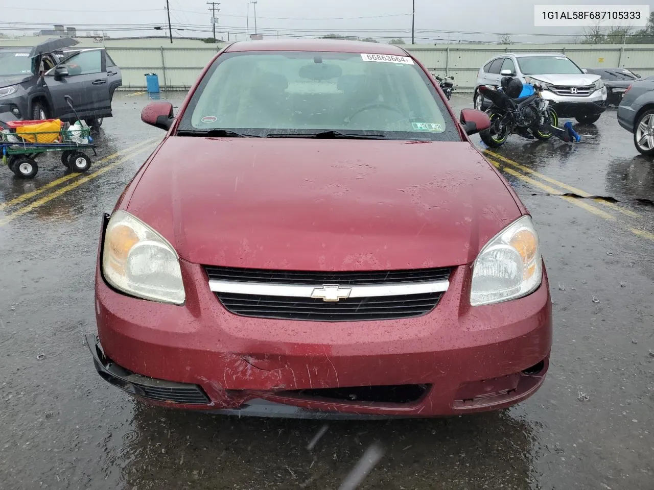 2008 Chevrolet Cobalt Lt VIN: 1G1AL58F687105333 Lot: 66863664