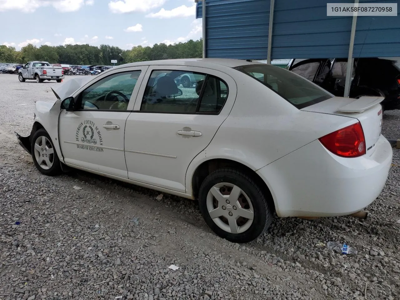 2008 Chevrolet Cobalt Ls VIN: 1G1AK58F087270958 Lot: 67743124