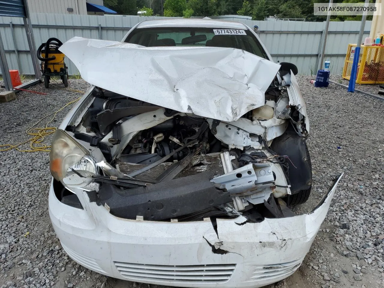 2008 Chevrolet Cobalt Ls VIN: 1G1AK58F087270958 Lot: 67743124