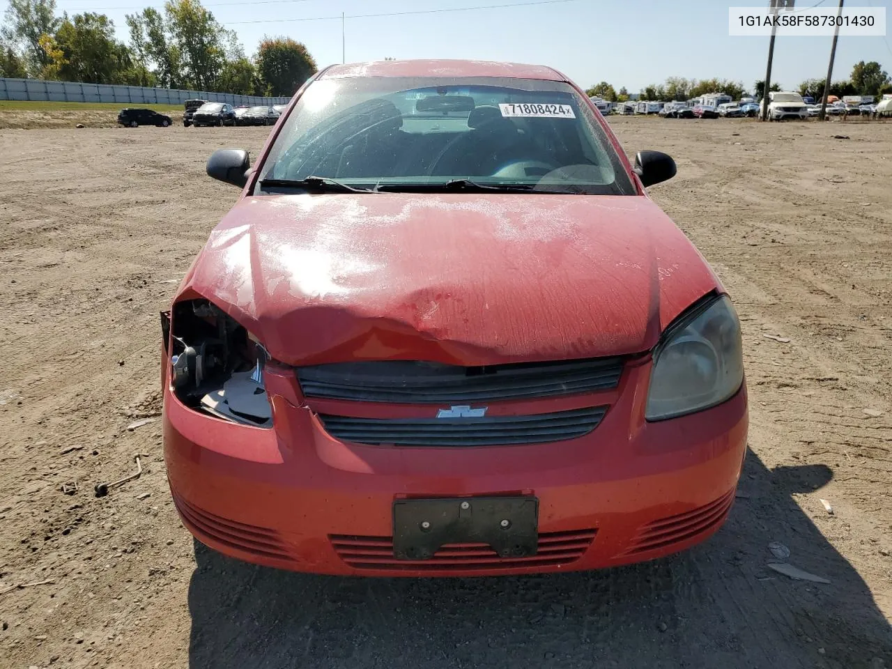 2008 Chevrolet Cobalt Ls VIN: 1G1AK58F587301430 Lot: 71808424