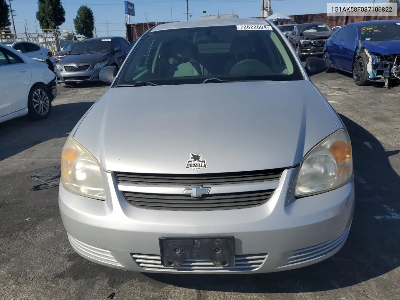 2008 Chevrolet Cobalt Ls VIN: 1G1AK58F087106822 Lot: 72822684