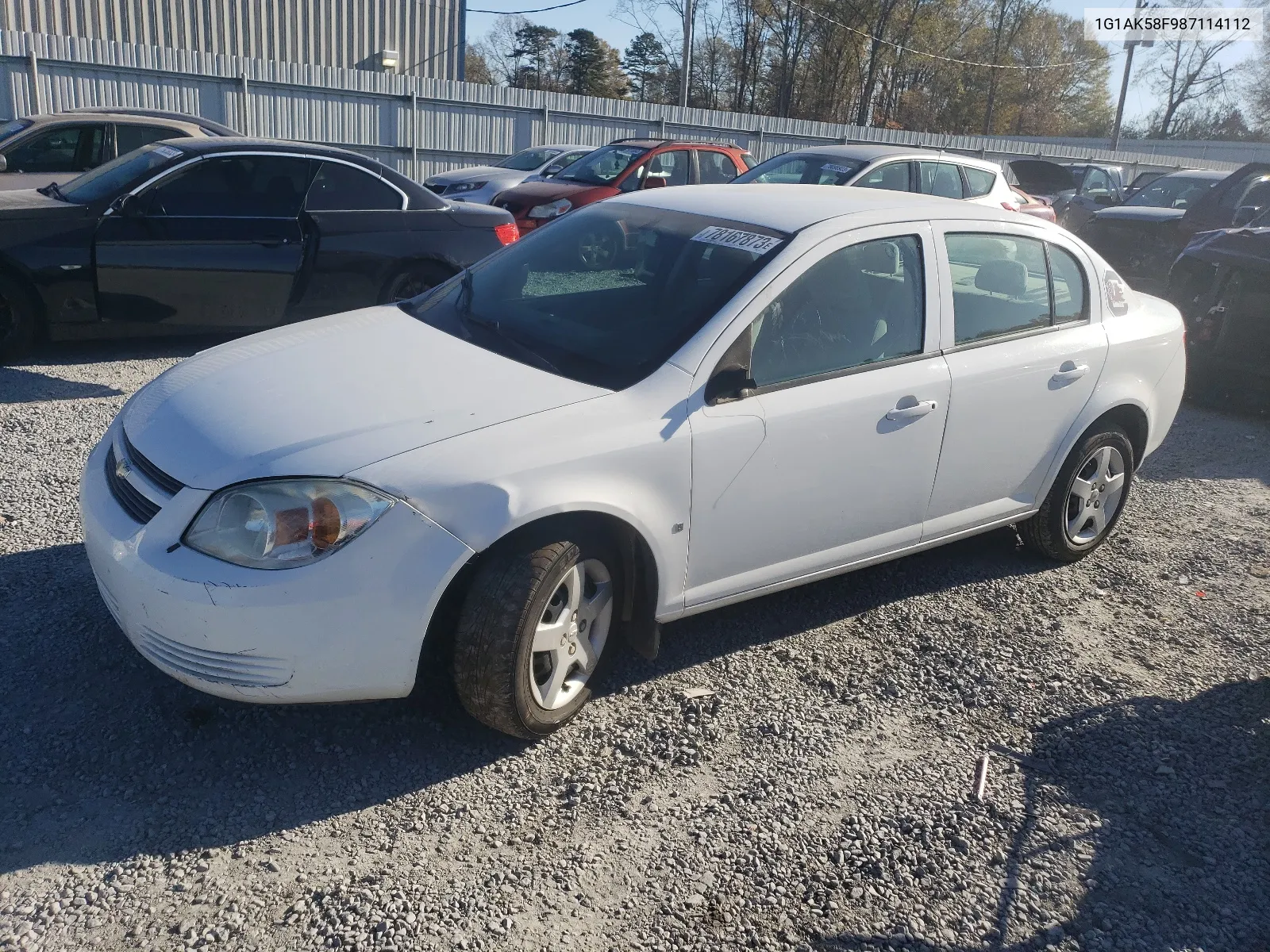 2008 Chevrolet Cobalt Ls VIN: 1G1AK58F987114112 Lot: 78167873