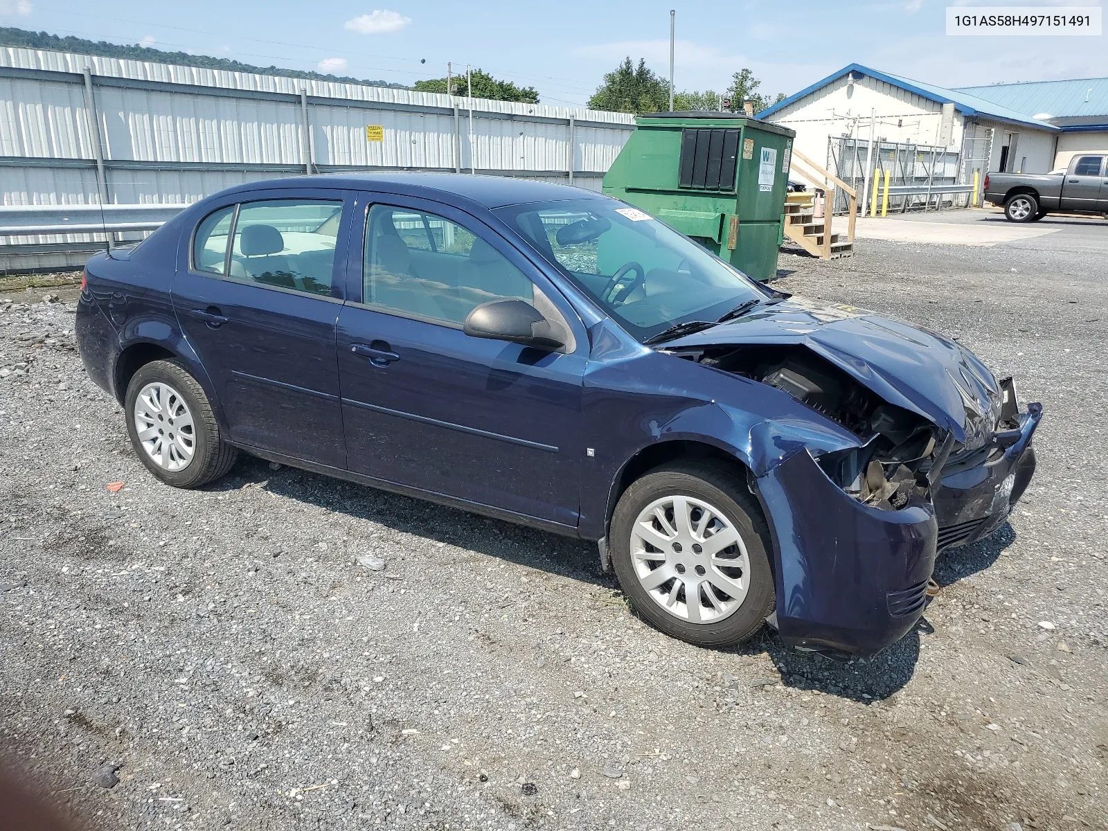 2009 Chevrolet Cobalt Ls VIN: 1G1AS58H497151491 Lot: 65946794