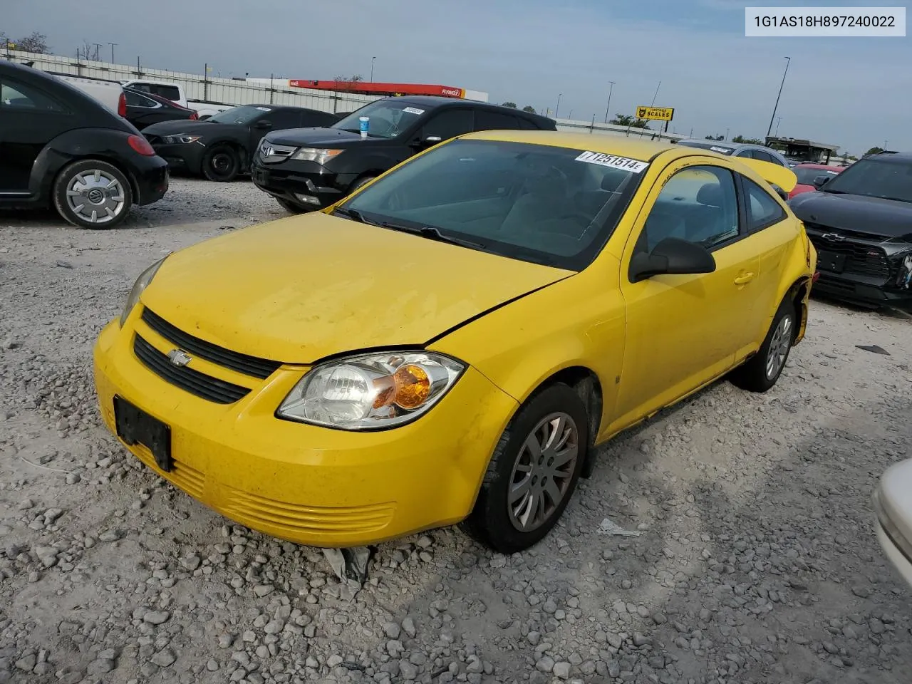 2009 Chevrolet Cobalt Ls VIN: 1G1AS18H897240022 Lot: 71251514