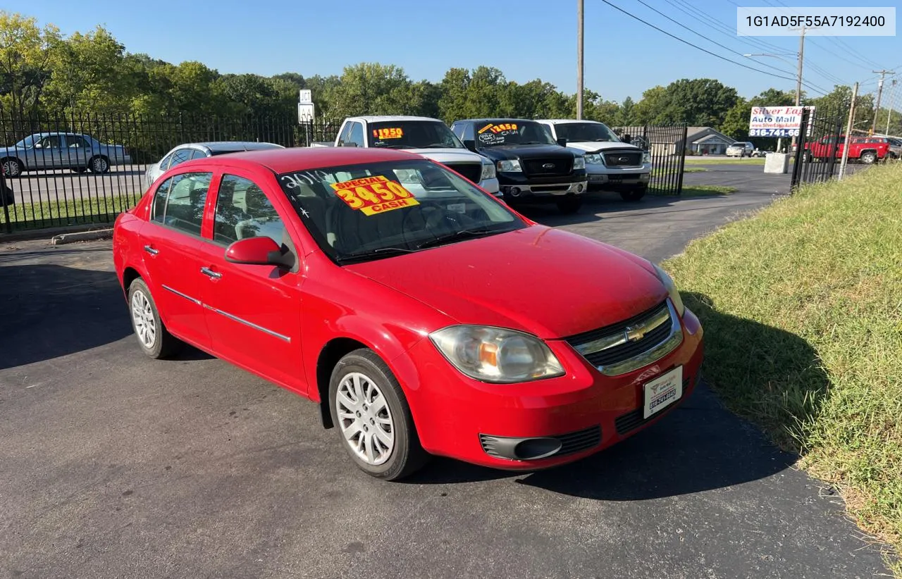 2010 Chevrolet Cobalt 1Lt VIN: 1G1AD5F55A7192400 Lot: 70581914