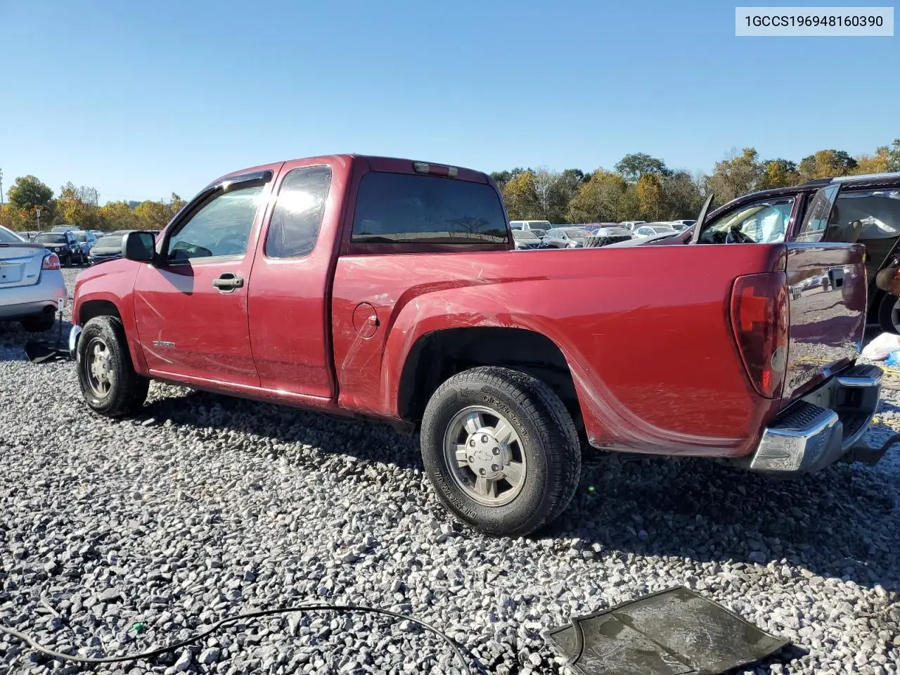 1GCCS196948160390 2004 Chevrolet Colorado
