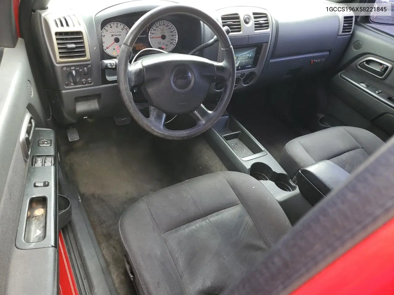 1GCCS196X58221845 2005 Chevrolet Colorado