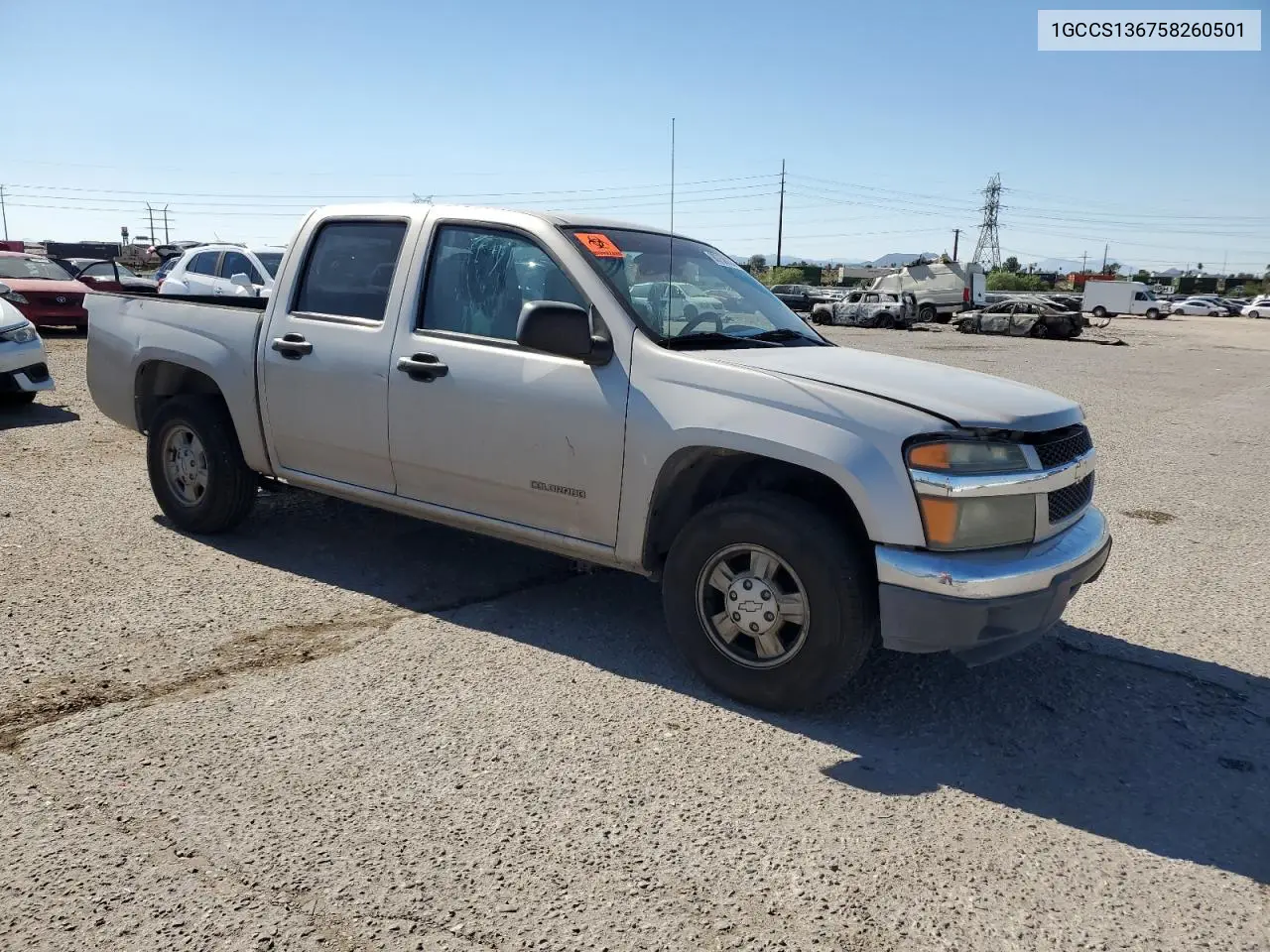 1GCCS136758260501 2005 Chevrolet Colorado